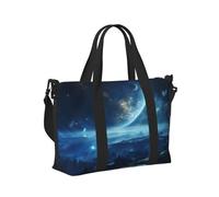 Mexpekil Magic Sky Planet Travel Duffel Bag Waterproof Sports Gym Bag Large Weekend Overnight Bags for Women Men Foldable Carry On Luggage Tote Bags for Flight