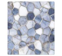 Mexpekil Marble Hexagonal Geometry Dishwasher Magnet Cover 21x26Inch Decorative Dish Washer Sticker for Front Door Waterproof Kitchen Appliance Panel Magnetic Decal