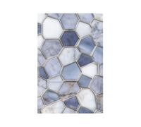 Mexpekil Marble Hexagonal Geometry Light Switch Cover 1 Gang Single Blank Outlet Cover Decorative Wall Plate for Home Office