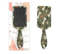 Mexpekil Massage Hair Brush for Women Men Detangling Paddle Brush for Wet or Dry Hair Soft Air Cushion Combs (Dog Bones Paw)
