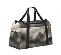 Mexpekil Mountain Nature Duffel Bag Large Carry On Hand Luggage Bags Waterproof Weekender Bags Foldable Tote Bag for Travel Sports Gym Dance