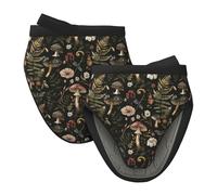 Mexpekil Mushrooms Palnts Oven Gloves Heat Resistant Oven Mitts Silicone Oven Glove Kitchen Mini Oven Gloves for Cooking Baking Grilling Barbecue 1 Pair