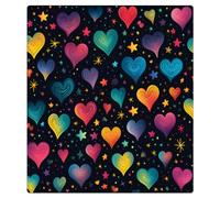 Mexpekil Neon Galaxy Hearts Dishwasher Magnet Cover 21x26Inch Decorative Dish Washer Sticker for Front Door Waterproof Kitchen Appliance Panel Magnetic Decal