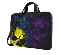 Mexpekil Neon Skeleton Laptop Bag for Women Men 13 Inch Portable Laptop Case Sleeve with Shoulder Strap Computer Carrying Case Messenger Bags for Business Travel College