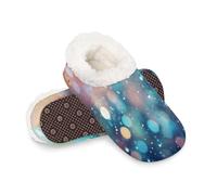 Mexpekil Non Slip House Slippers Bubble Halo Fluffy Slippers for Women Men