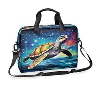 Mexpekil Ocean Turtle Starry Sky Laptop Case Bag Sleeve 13-16 in Messenger Computer Bag Briefcase for Women Men Laptop