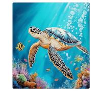 Mexpekil Ocean Turtle Swimming Dishwasher Magnet Cover 21x26Inch Decorative Dish Washer Sticker for Front Door Waterproof Kitchen Appliance Panel Magnetic Decal