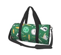 Mexpekil Pencil Clock Tool Foldable Gym Bag Carry On Travel Duffle Bags Waterproof Woman Men Hand Luggage Bag Large Weekend Overnight Bags for Sports Dance with Removable Strap