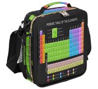 Mexpekil Periodic Table of The Elements Lunch Bag for Kids Girls Insulated Lunch Box Leakproof Thermal Tote Cooler Bag Picnic Lunch Bag for School Work