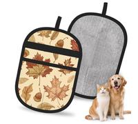 Mexpekil Pet Hair Removal Glove Autumn Leaves Falling
