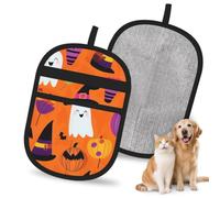 Mexpekil Pet Hair Removal Glove Cartoon Cute Halloween Ghost