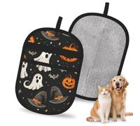 Mexpekil Pet Hair Removal Glove Halloween Wizard Hat Ghost