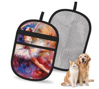 Mexpekil Pet Hair Removal Glove Oil Painting Ballet Dancer
