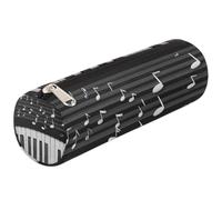 Mexpekil Piano Keys Musical Notes Pencil Case for Girls Boys Stationery Pouch Organiser Small School Supply Bag for Students Office