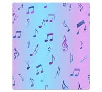 Mexpekil Pink Blue Music Notes Dishwasher Magnet Cover 21x26Inch Decorative Dish Washer Sticker for Front Door Waterproof Kitchen Appliance Panel Magnetic Decal