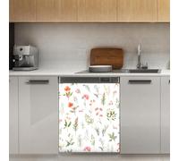 Mexpekil Plants Boho Dishwasher Magnet Cover 21x26Inch Decorative Dish Washer Sticker for Front Door Waterproof Kitchen Appliance Panel Magnetic Decal