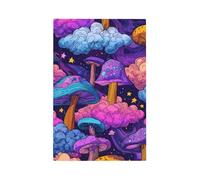 Mexpekil Psychedelic Mushroom Pattern Light Switch Cover 1 Gang Single Blank Outlet Cover Decorative Wall Plate for Home Office