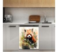 Mexpekil Raccoon Dishwasher Magnet Cover 21x26Inch Decorative Dish Washer Sticker for Front Door Waterproof Kitchen Appliance Panel Magnetic Decal