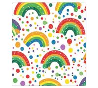 Mexpekil Rainbows Colorful Polka Dot Dishwasher Magnet Cover 21x26Inch Decorative Dish Washer Sticker for Front Door Waterproof Kitchen Appliance Panel Magnetic Decal
