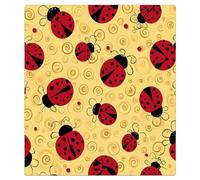 Mexpekil Red Ladybugs Swirls Dishwasher Magnet Cover 21x26Inch Decorative Dish Washer Sticker for Front Door Waterproof Kitchen Appliance Panel Magnetic Decal
