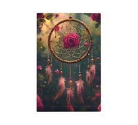 Mexpekil Rose Forest Dreamcatcher Light Switch Cover 1 Gang Single Blank Outlet Cover Decorative Wall Plate for Home Office
