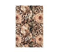 Mexpekil Rose Leopard Print Light Switch Cover 1 Gang Single Blank Outlet Cover Decorative Wall Plate for Home Office