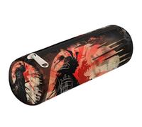 Mexpekil Samurai Pencil Case School Supplies Pouch Bag for Girls Boys Teenagers, Women Makeup Brush Bag