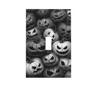 Mexpekil Scary Pumpkins Halloween Light Switch Cover 1 Gang Single Toggle Outlet Cover Decorative Wall Plate for Home Office