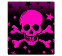 Mexpekil Skull Crossbones Hot Pink Dishwasher Magnet Cover | Reusable Dish Washer Covers Decorative Dishwasher Front Panel Magnetic Cover Sticker for Kitchen Appliances 21x26inch