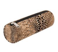 Mexpekil Snake Skin Texture Pattern Pencil Case School Supplies Pouch Bag for Girls Boys Teenagers, Women Makeup Brush Bag