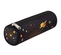 Mexpekil Solar System Universe Space Pencil Case School Supplies Pouch Bag for Girls Boys Teenagers, Women Makeup Brush Bag