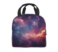 Mexpekil Space Nebula Galaxy Lunch Bag Insulated Thermal Cooler Lunch Box Tote