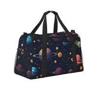 Mexpekil Space Planet Cute Duffel Bag Large Carry On Hand Luggage Bags Waterproof Weekender Bags Foldable Tote Bag for Travel Sports Gym Dance