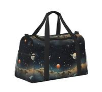Mexpekil Starry Sky Universe Planet Duffel Bag Large Carry On Hand Luggage Bags Waterproof Weekender Bags Foldable Tote Bag for Travel Sports Gym Dance