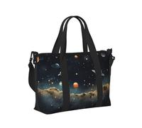 Mexpekil Starry Sky Universe Planet Travel Duffel Bag Waterproof Sports Gym Bag Large Weekend Overnight Bags for Women Men Foldable Carry On Luggage Tote Bags for Flight