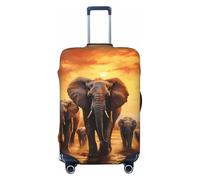 Mexpekil Suitcase Cover Elephant Migration Elastic Luggage Covers Protector for Suitcases Universal Travel Trolley Case Cover XL Fit 29-32 Inch Luggage