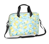 Mexpekil Summer Lemon Light Blue Background Laptop Case Bag Sleeve 13-16 in Messenger Computer Bag Briefcase for Women Men Laptop