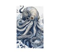 Mexpekil Super Absorbent Kitchen Towels 26x16inch, Fantasy Sea World Adventure Kraken Octopus Monster Waffle Weave Dish Cloth for Cleaning & Drying