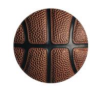 Mexpekil Surface of Basketball Mouse Pad with Non-Slip Rubber Base Gaming Mouse Mat Small Round Mousepad with Stitched Edg Desk Accessories for Working Gaming 8 Inch