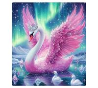 Mexpekil Swan_ Pink Wings Galaxy Dishwasher Magnet Cover 21x26Inch Decorative Dish Washer Sticker for Front Door Waterproof Kitchen Appliance Panel Magnetic Decal