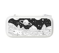 Mexpekil Switch Case Cosmic Graffiti Switch Case Compatible with Switch OLED, 10 Game Cards Storage, Portable Hard Shell Travel Case