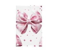 Mexpekil Tea Towels Pink Plaid Bow Tea Towels for Kitchen Quick Drying Hand Towels Super Absorbent Kitchen Towel 66×41cm
