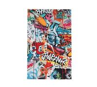 Mexpekil Tea Towels Street Graffiti Tea Towels for Kitchen Quick Drying Hand Towels Super Absorbent Kitchen Towel 66×41cm