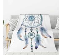 Mexpekil Throw Blanket Sofa Throw Fluffy Soft Warm Versatile Fleece Blanket Blue Dream Catcher Blanket Throws for Sofas Large 40"x30"