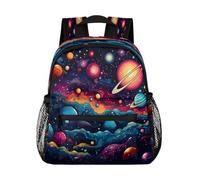 Mexpekil Toddler Backpack, Colorful Abstract Universe Planets Kids Backpack Kindergarten School Bag Preschool Book Bag Casual Rucksack Daypack for Boys Girls Children