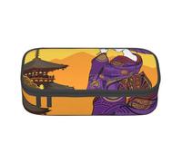 Mexpekil Traditional Purple Kimono Geisha Pencil Case for Girls Boys Pencil Bag Stationery Organiser with Compartments School Supply Bag for Students Office