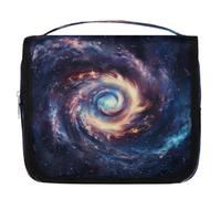 Mexpekil Travel Hanging Toiletry Bag for Women Abstract Swirl of Stars Large Wash Bag Portable Makeup Cosmetic Organiser Bags for Girls Boys