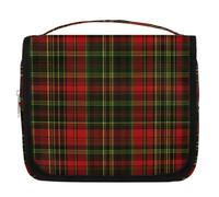 Mexpekil Travel Hanging Toiletry Bag for Women Buffalo Check Plaid Large Wash Bag Portable Makeup Cosmetic Organiser Bags for Girls Boys