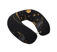 Mexpekil Travel Pillow Moon Castle Neck Pillow for Travel Airplane Car Office Neck Support Memory Foam Pillow
