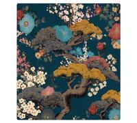 Mexpekil Trees Flowers Japanese Prints Dishwasher Magnet Cover | Reusable Dish Washer Covers Decorative Dishwasher Front Panel Magnetic Cover Sticker for Kitchen Appliances 21x26inch